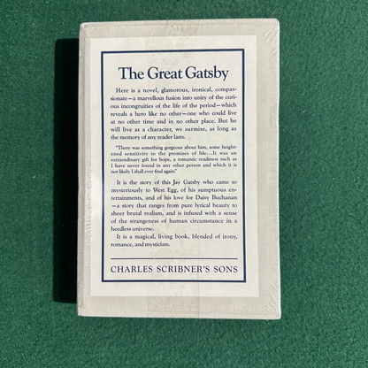 Vintage Fiction Hardback: F Scott Fitzgerald - The Great Gatsby FACSIMILE FIRST EDITION