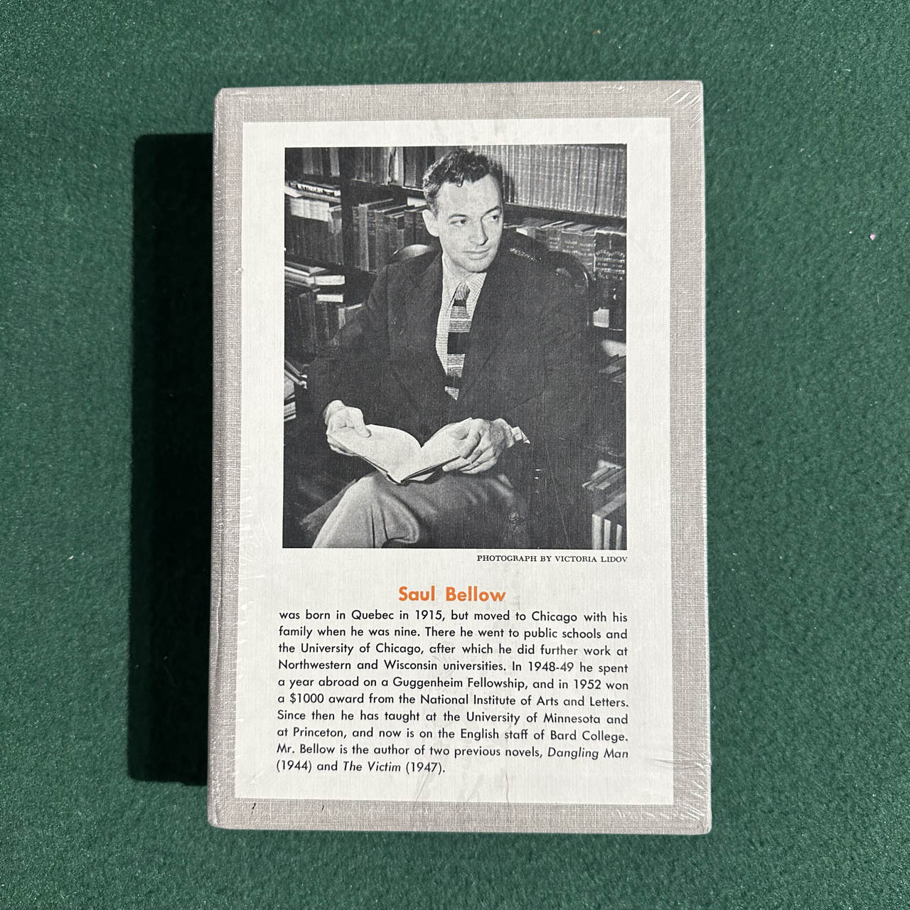 Vintage Fiction Hardback: Saul Bellow - The Adventures of Augie March FACSIMILE FIRST EDITION
