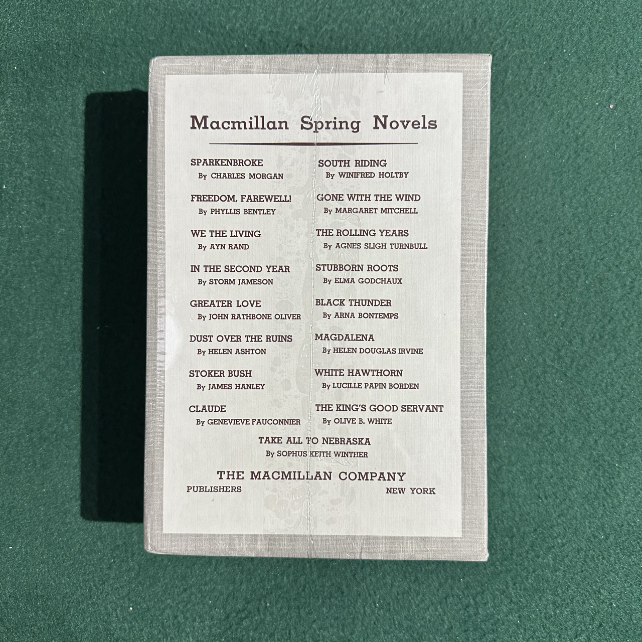 Vintage Fiction Hardback: Margaret Mitchell - Gone With The Wind FACSIMILE FIRST EDITION