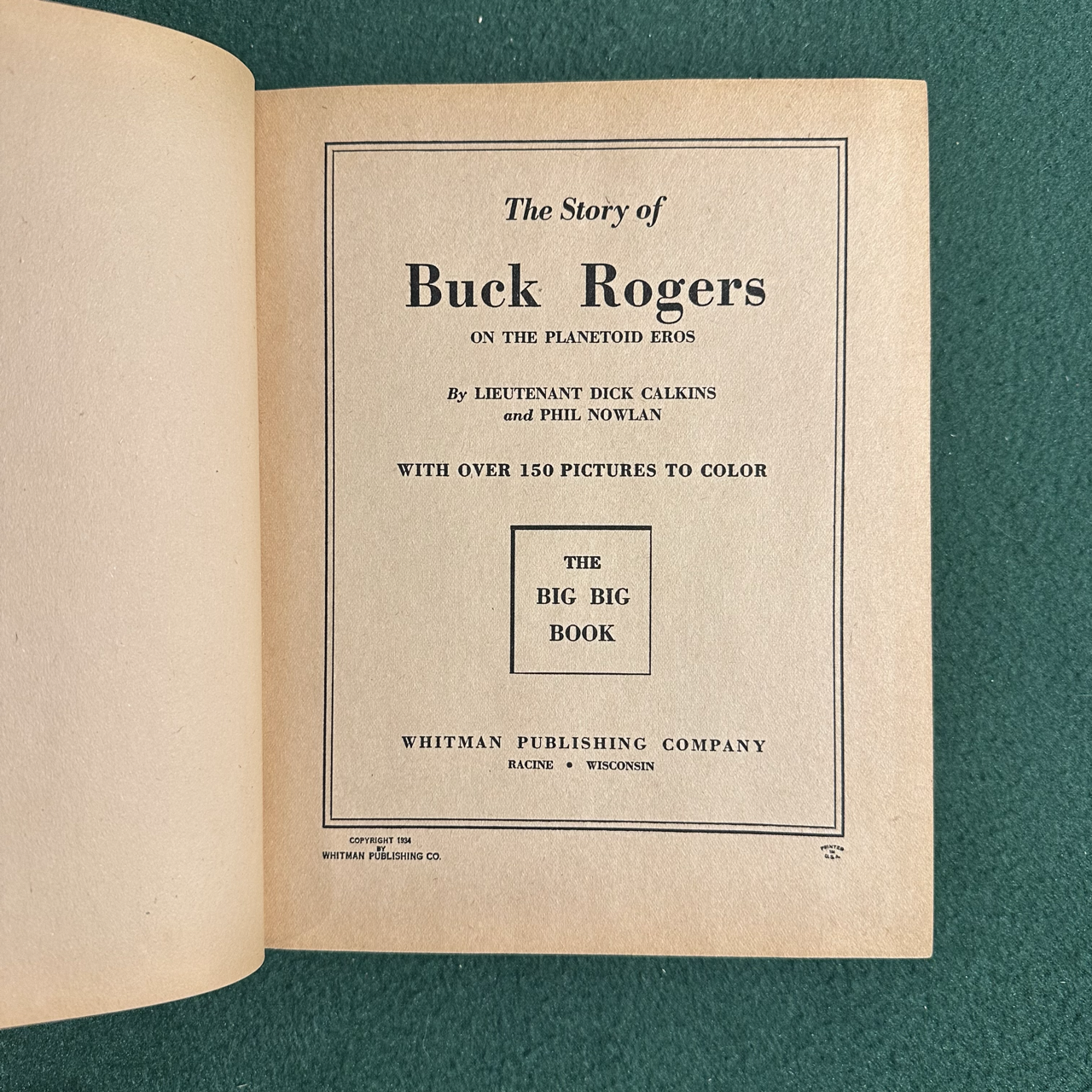 Vintage Sci-Fi Hardback: Dick Calkins and Phil Nowlan - The Adventures of Buck Rogers
