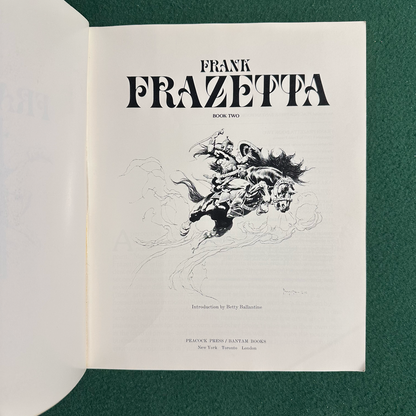 Vintage Fantasy Art Paperback: Frank Frazetta Book Two FIRST PRINTING