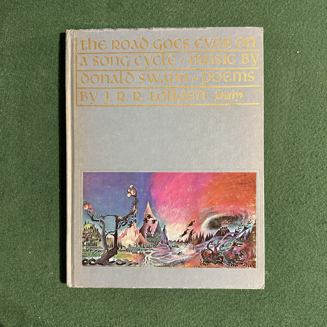 Vintage Fantasy Hardback: JRR Tolkien & Donald Swann - The Road Goes Ever On, A Song Cycle