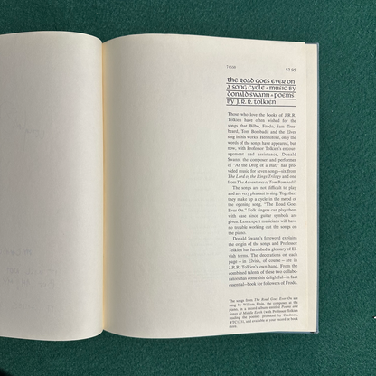 Vintage Fantasy Hardback: JRR Tolkien & Donald Swann - The Road Goes Ever On, A Song Cycle