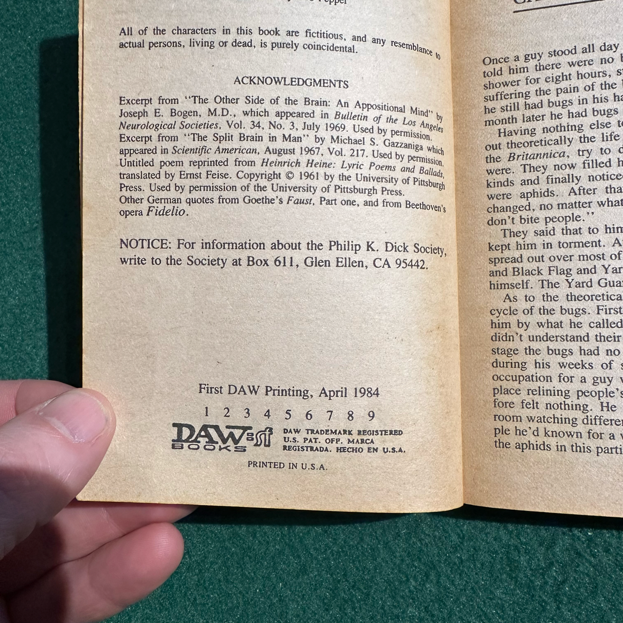 Vintage Fiction Paperback: Philip K Dick - A Scanner Darkly FIRST PRINTING