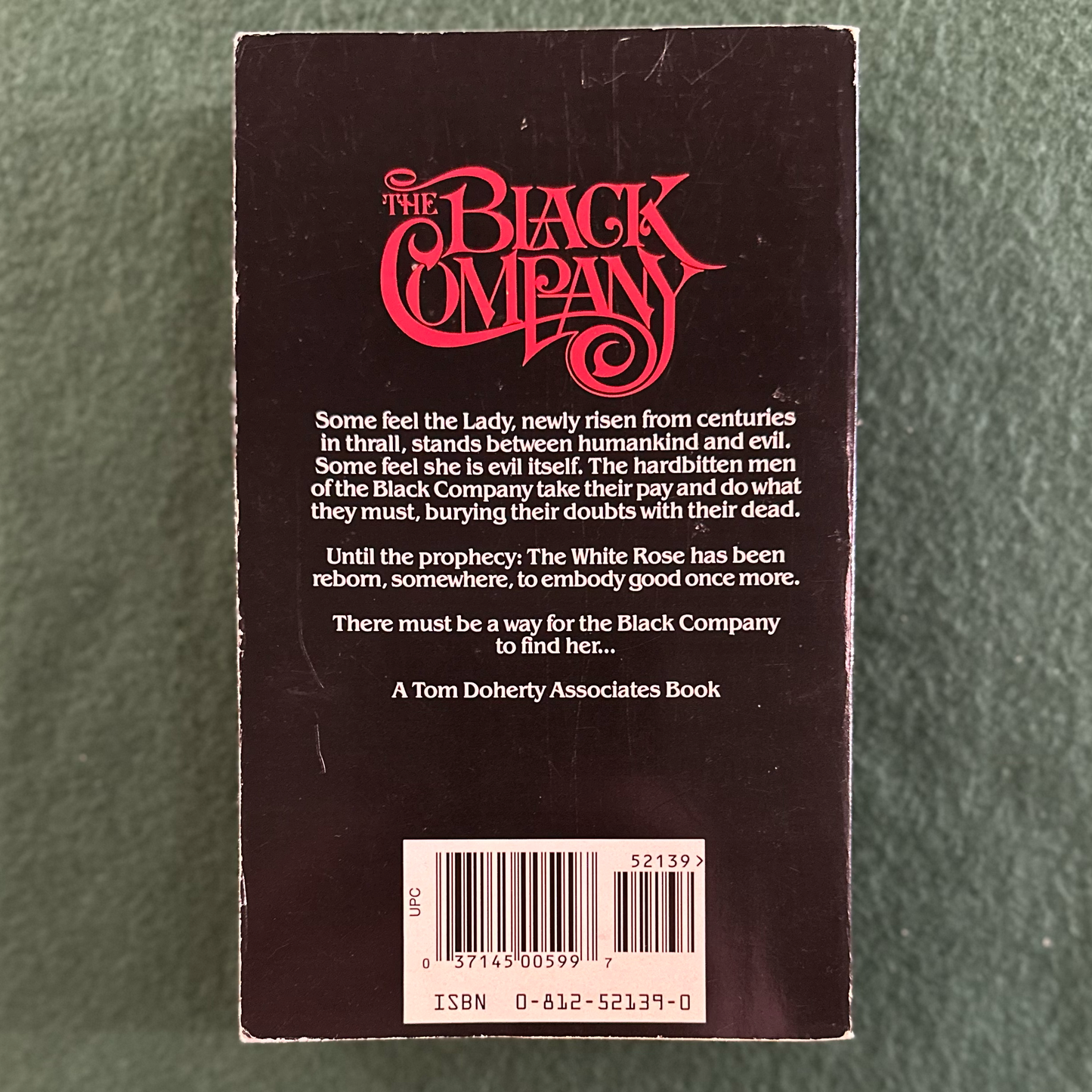 Vintage Fantasy Paperback: Glen Cook - The Black Company SIGNED