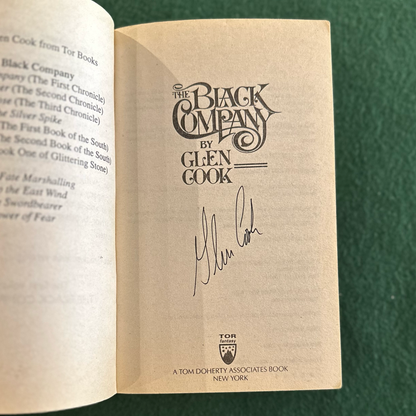 Vintage Fantasy Paperback: Glen Cook - The Black Company SIGNED