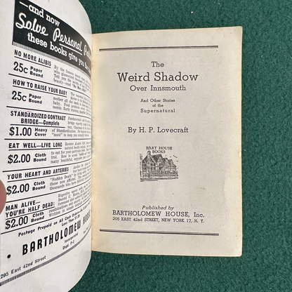 Vintage Horror Paperback: HP Lovecraft - The Weird Shadow Over Innsmouth