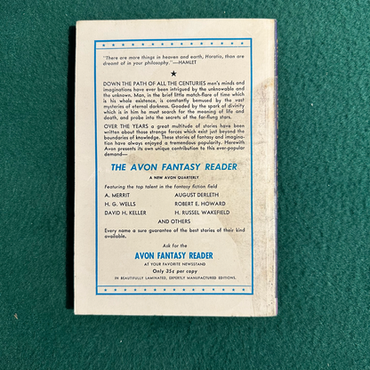 Vintage Fantasy Paperback: Avon Fantasy Reader #1 1947