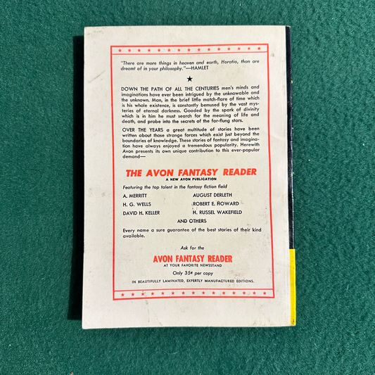 Vintage Fantasy Paperback: Avon Fantasy Reader #2 1947