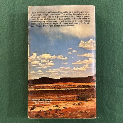 Vintage Fiction Paperback: Edward Abbey - Desert Solitaire SECOND PRINTING