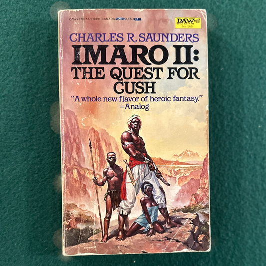 Vintage Fantasy Paperback: Charles R Saunders - Imaro II: The Quest For Cush 2nd PRINT