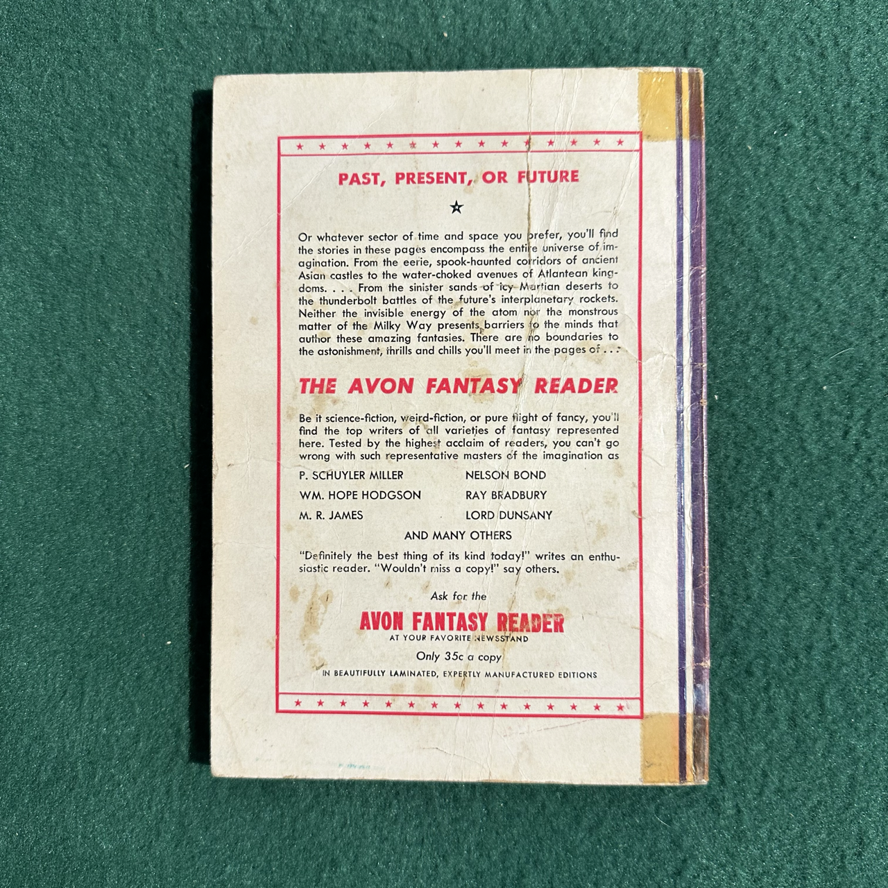 Vintage Fantasy Paperback: Avon Fantasy Reader #4 1947