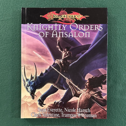 Vintage Dungeons & Dragons Game Book: Dragonlance - Knightly Orders of Ansalon FIRST PRINTING