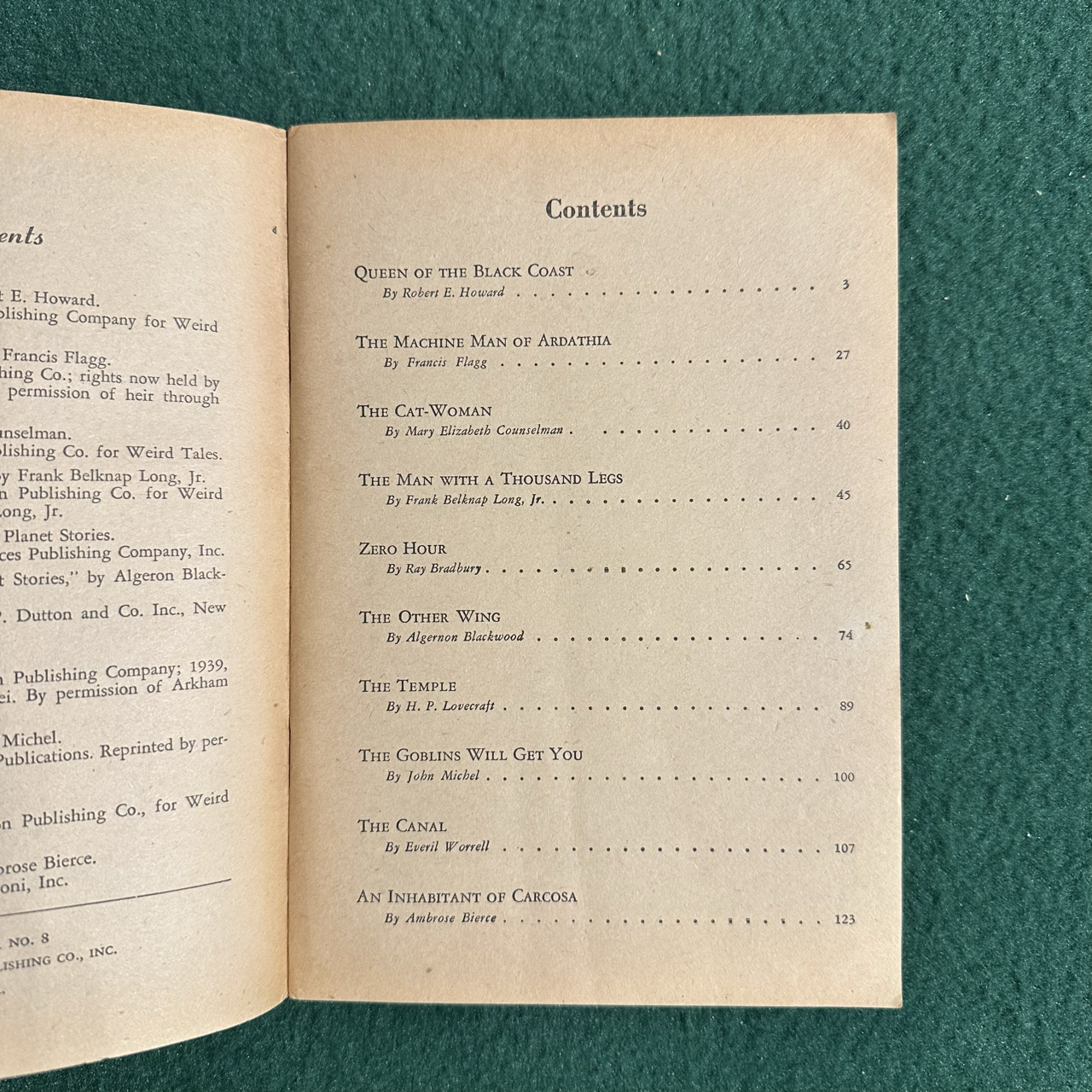 Vintage Fantasy Paperback: Avon Fantasy Reader #8 1948