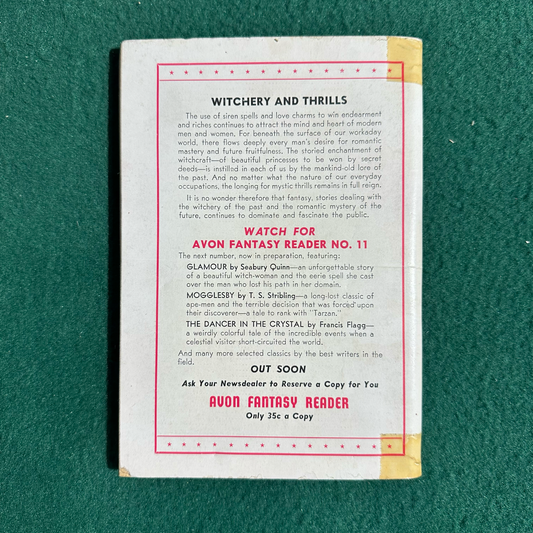 Vintage Fantasy Paperback: Avon Fantasy Reader #10 1949