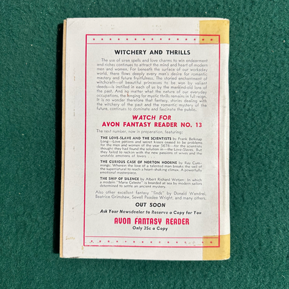 Vintage Fantasy Paperback: Avon Fantasy Reader #12 1950