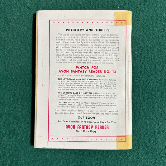 Vintage Fantasy Paperback: Avon Fantasy Reader #12 1950