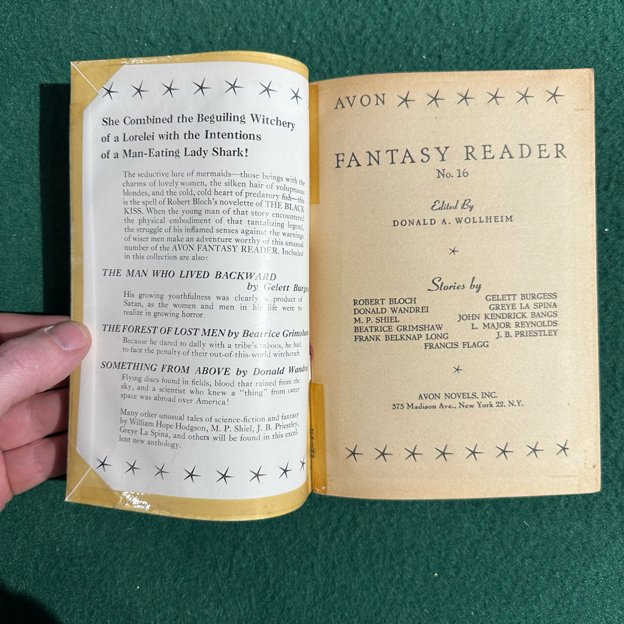 Vintage Fantasy Paperback: Avon Fantasy Reader #16 1951