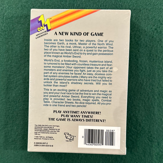 Vintage Dungeons & Dragons Game Books: Michael P Price - 1 on 1 - The Amber Sword of World's End