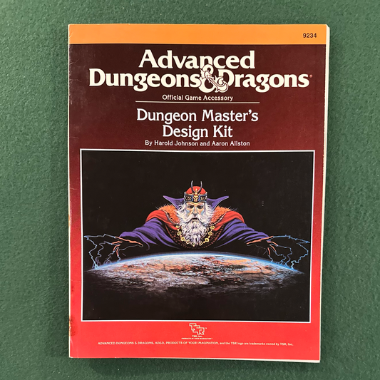 Vintage Dungeons & Dragons Game Accessory: Dungeon Master's Design Kit COMPLETE