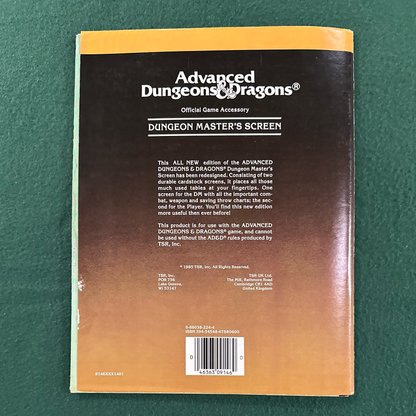 Vintage Dungeons & Dragons Game Accessory: Dungeon Master's Screen COMPLETE