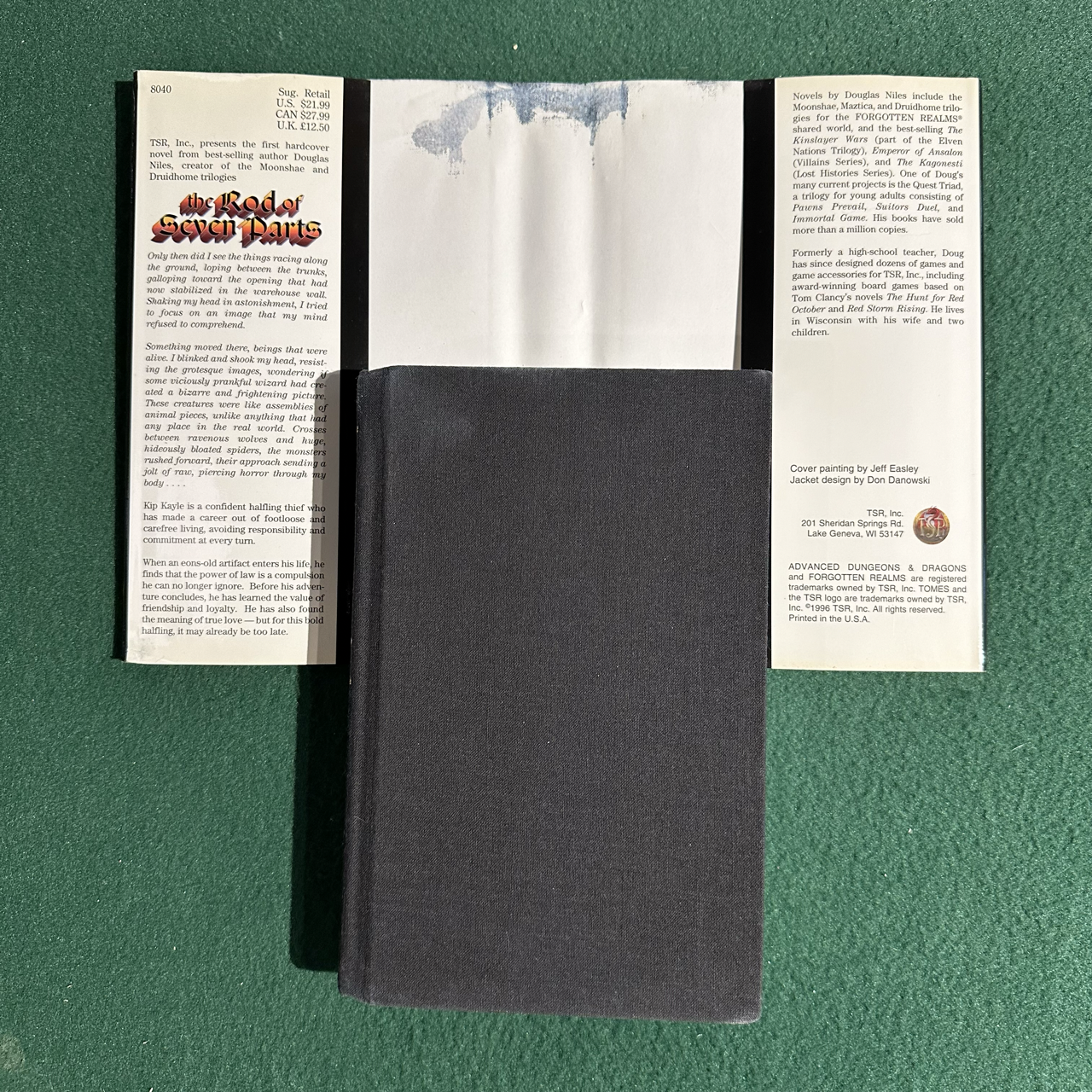 Vintage Dungeons & Dragons Hardback: Douglas Niles - The Rod of Seven Parts FIRST PRINTING