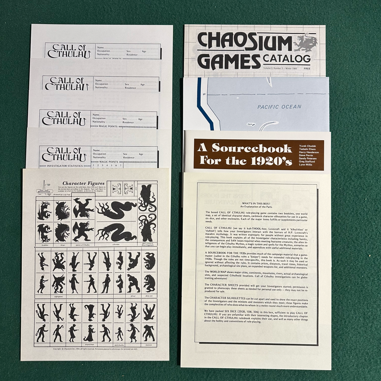 RPG Box Set: Call of Cthulhu: Second Edition 2301-X Complete