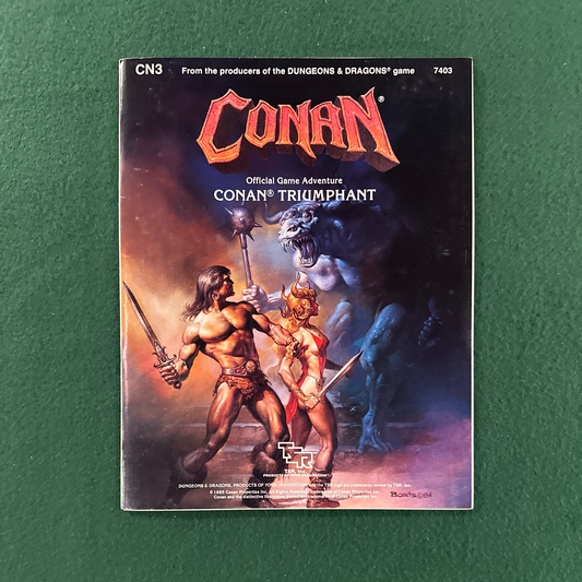 Vintage Dungeons & Dragons Game Book: Conan The Triumphant