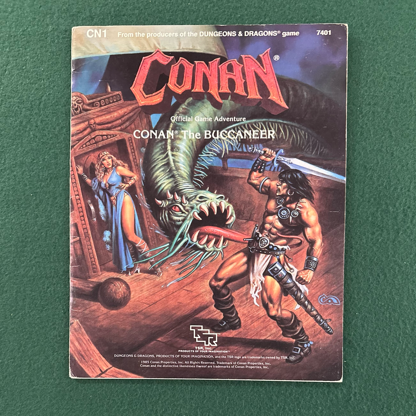 Vintage Dungeons & Dragons Game Book: Conan The Buccaneer