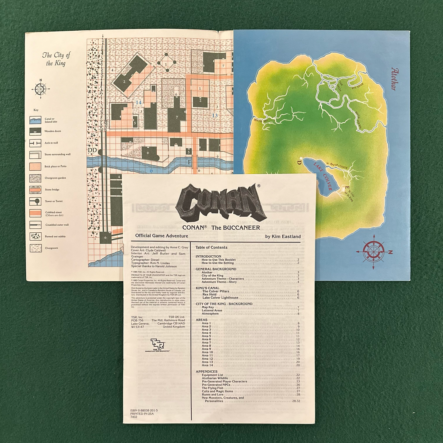 Vintage Dungeons & Dragons Game Book: Conan The Buccaneer