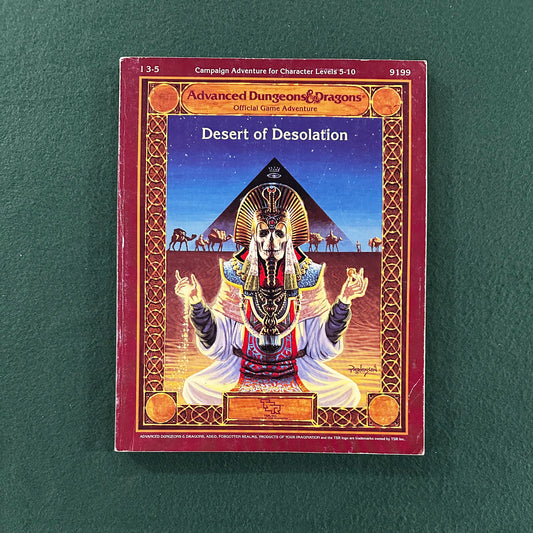 Vintage Dungeons & Dragons Game Book: Desert of Desolation 2e COMPLETE - FIRST PRINTING