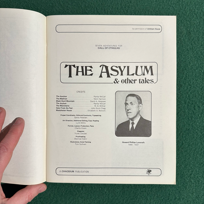 RPG Paperback: Call of Cthulhu: The Asylum & Other Tales