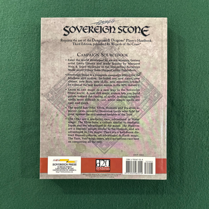 Vintage RPG Game Book: Larry Elmore - Sovereign Stone Campaign Sourcebook SIGNED