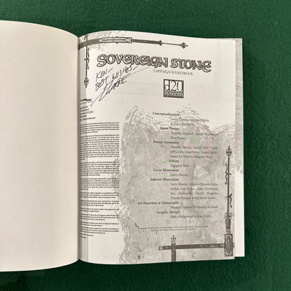 Vintage RPG Game Book: Larry Elmore - Sovereign Stone Campaign Sourcebook SIGNED