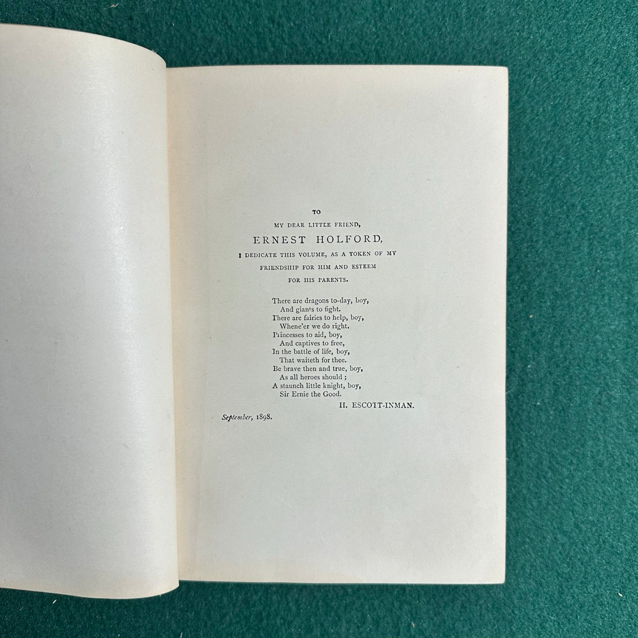 Vintage Fiction Hardback: H Escott-Inman - The Owl King and Other Fairy Tales FIRST EDITION