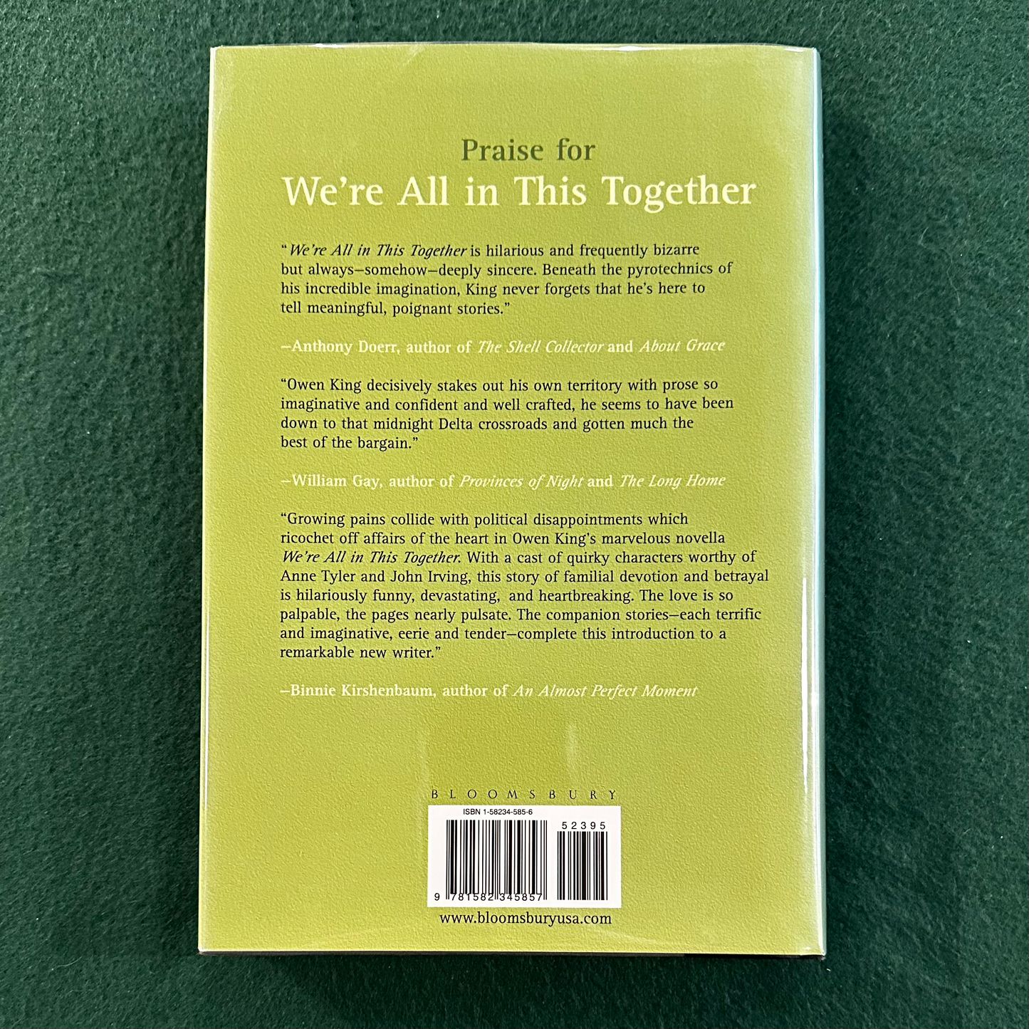 Fiction Hardback: Owen King - We're All in this Together SIGNED FIRST EDITION/PRINTING