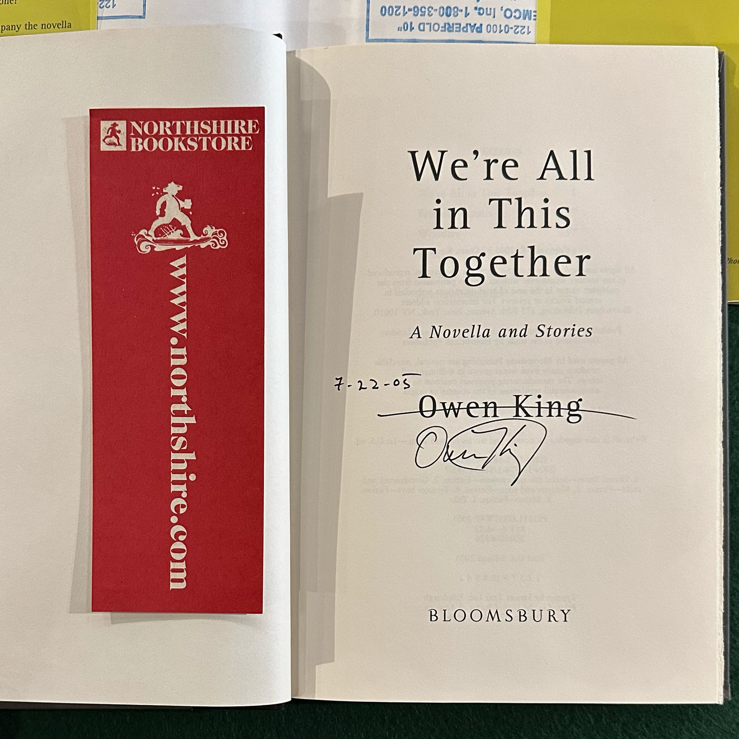 Fiction Hardback: Owen King - We're All in this Together SIGNED FIRST EDITION/PRINTING