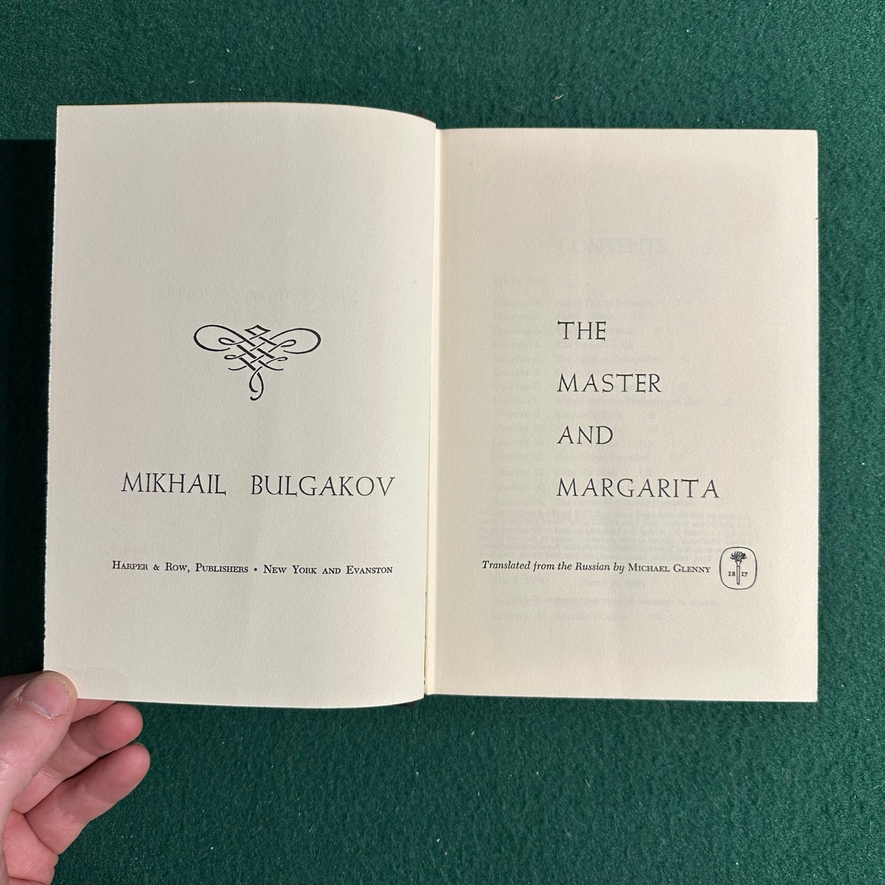 Vintage Fiction Hardback: Mikhail Bulgakov - The Master and Margarita FIRST EDITION