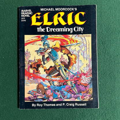 Vintage Paperback Graphic Novel: Michael Moorcock - Elric and the Dreaming City #2 SIGNED