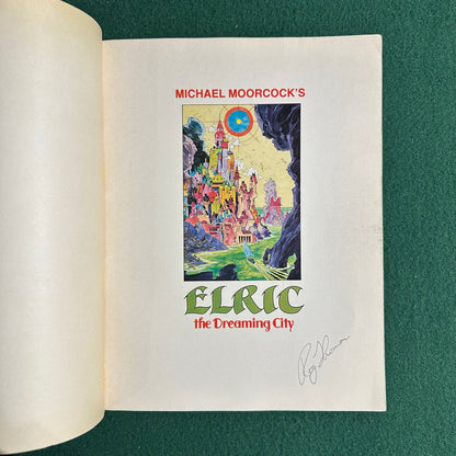 Vintage Paperback Graphic Novel: Michael Moorcock - Elric and the Dreaming City #2 SIGNED
