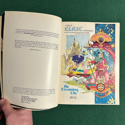 Vintage Paperback Graphic Novel: Michael Moorcock - Elric and the Dreaming City #2 SIGNED