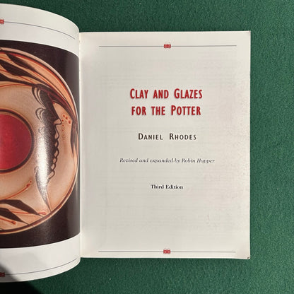 Vintage Art Hardback: Daniel Rhodes - Clay and Glazes for the Potter, Third Edition