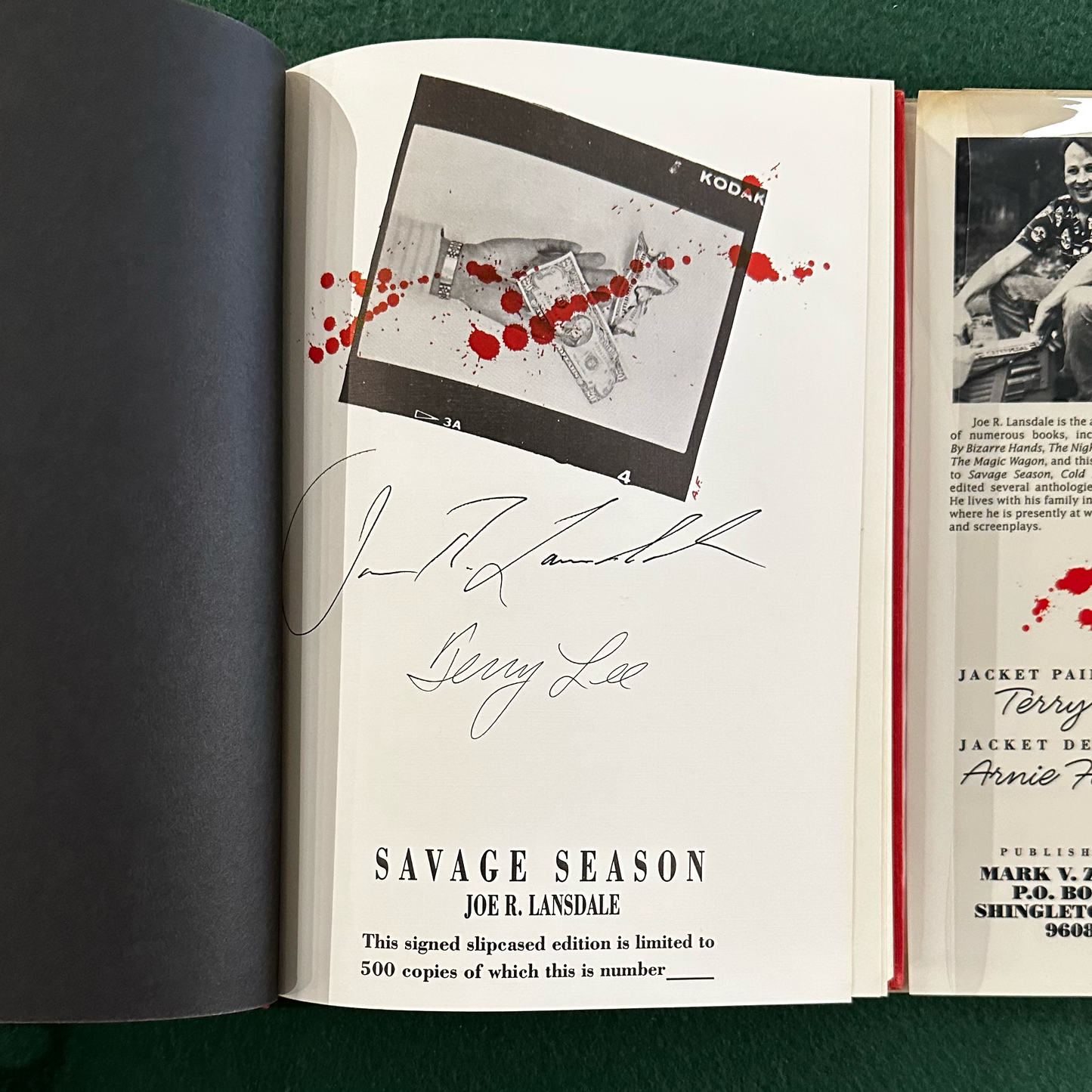 Vintage Fiction Hardback: Joe R Lansdale - Savage Season SIGNED LIMITED FIRST EDITION