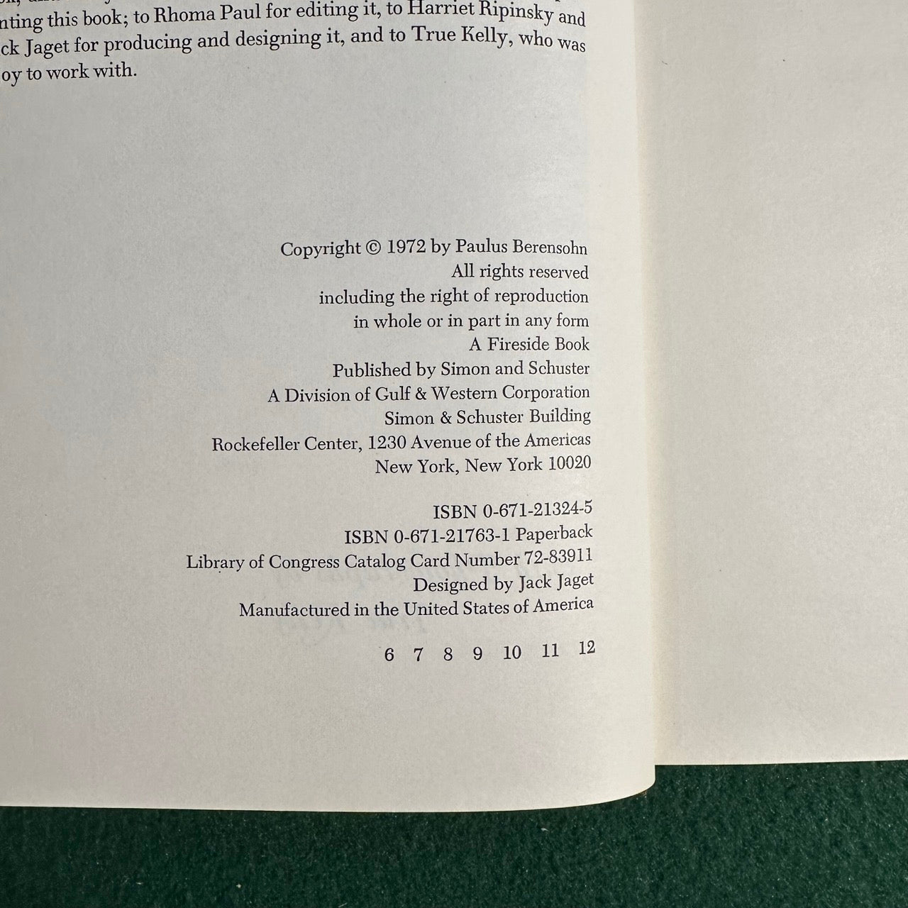 Vintage Art Hardback: Paulus Berensohn - Finding one's Way With Clay