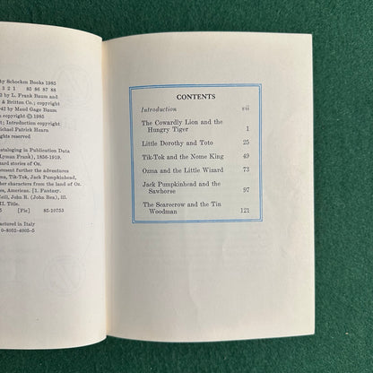 Vintage Fiction Hardback: Frank L Baum - Little Wizard Stories of Oz FIRST PRINTING