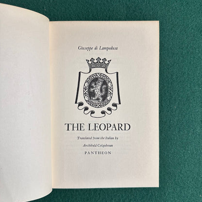 Vintage Fiction Hardback: Giuseppe di Lampedusa - The Leopard BCE