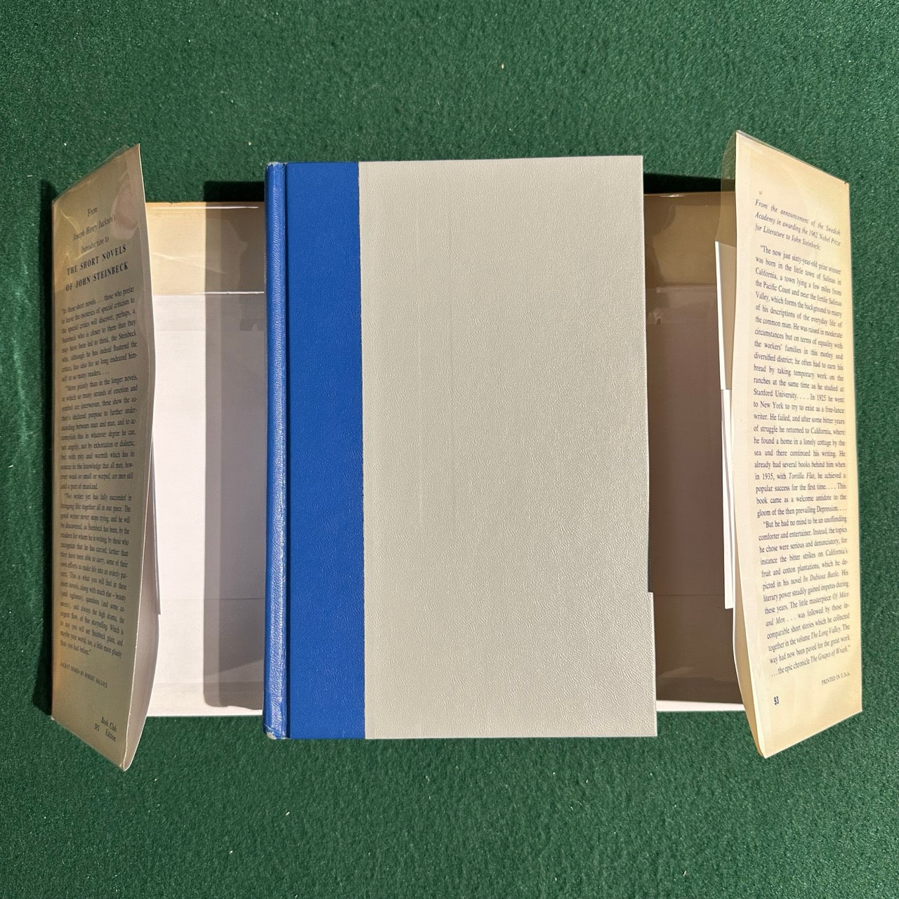 Vintage Fiction Hardback: The Short Novels of John Steinbeck BCE
