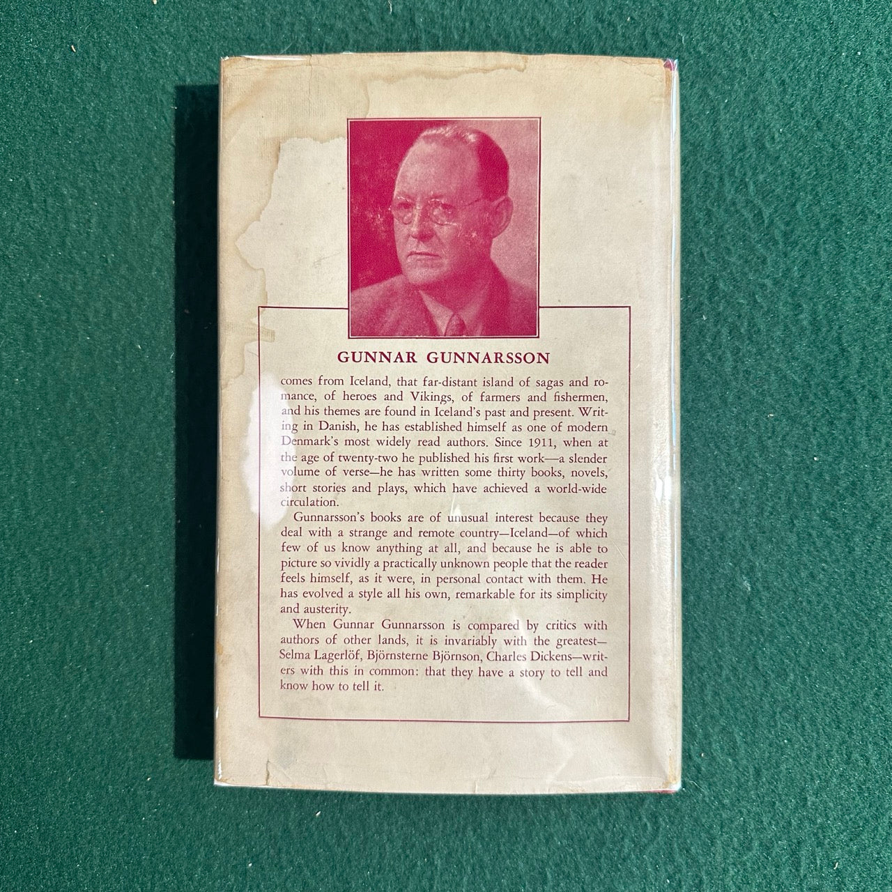 Vintage Fiction Hardback: Gunnar Gunnarsson - The Good Shepherd
