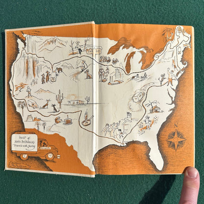 Vintage Fiction Hardback: John Steinbeck - Travels with Charley BCE