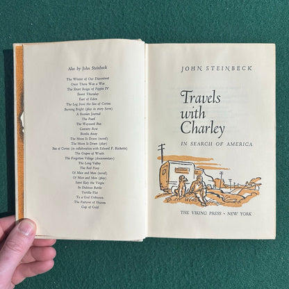 Vintage Fiction Hardback: John Steinbeck - Travels with Charley BCE